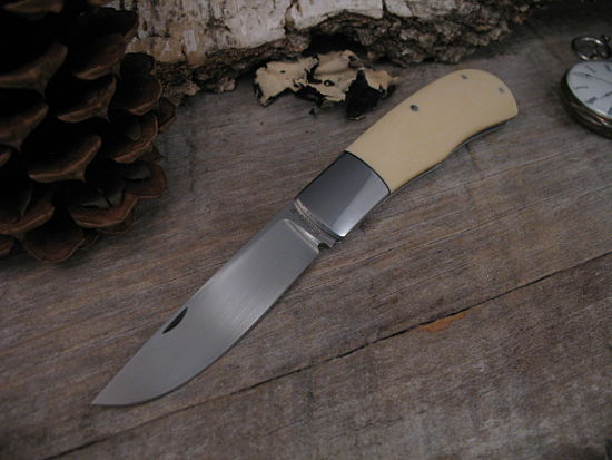 Ray Cover Custom Knife Jigged Bone Trapper Slip Joint - Knife Purveyor