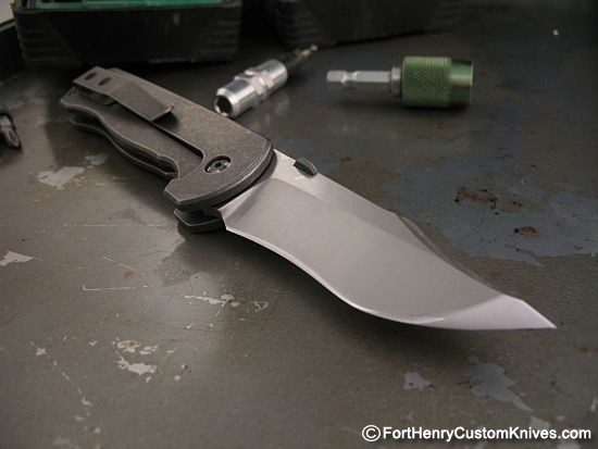 Horton Fellhoelter Custom Knife Chisel Grind with Polished Tip
