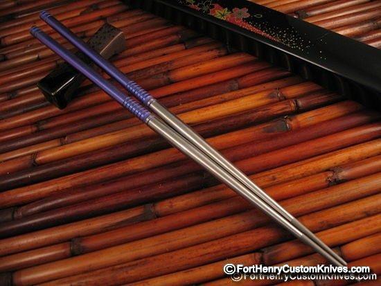 Alan Folts - Titanium Chopsticks ~ Purple TiStix - Image 2