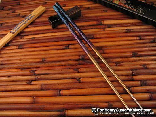 Steve Kelly - Ti Sushi Chopsticks - Rainbow Variant
