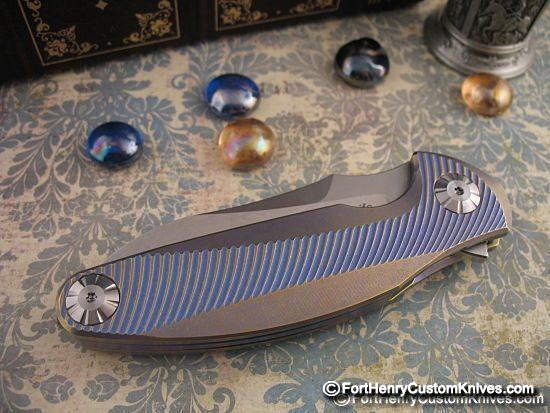 Rike Knife - Custom Anodized 1503 - M390 - Image 2