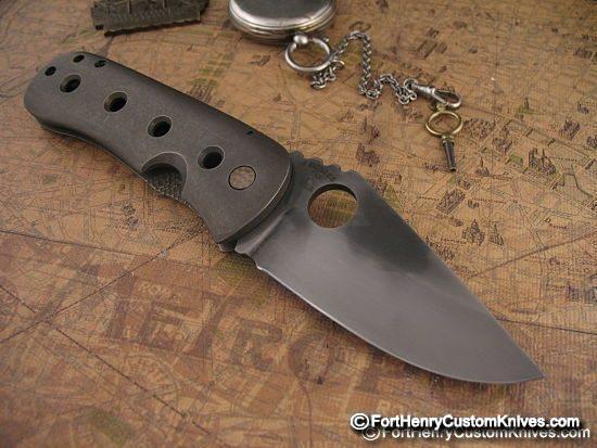 Jon Mcnees Custom Knives - Rare Lefty Dixon Framelock