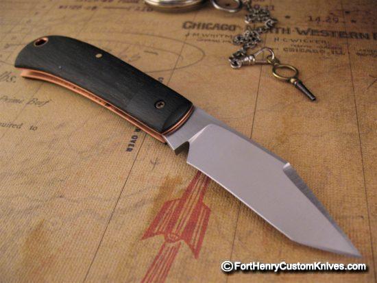 Chris Taylor - Recurve Tanto - Bog Oak Handle - Image 8