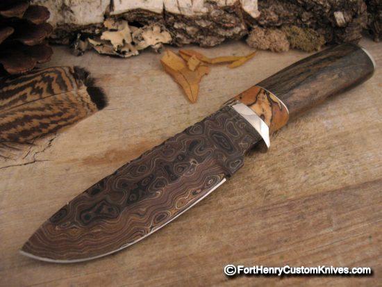 The Sojourner - Drop Point Camp Knife  Hand Forged Knives and Handmade  Specialty Items