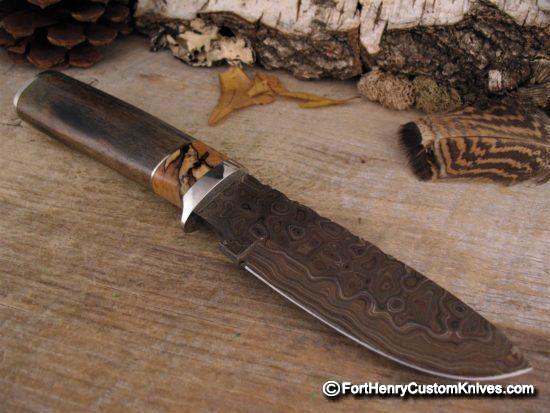 The Sojourner - Drop Point Camp Knife  Hand Forged Knives and Handmade  Specialty Items