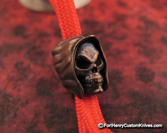Michael Zieba - Limited Edition - Copper Grim Reaper Bead - Image 4