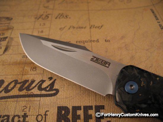 Michael Zieba - NEW - Custom Heritage Slipjoint - M390 Brass & Carbon Fiber - Image 4