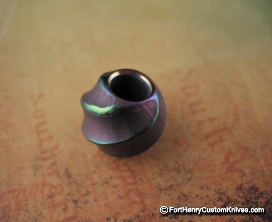 Ti_Gear_Design - Med Sculpted Ball Titanium Bead - Image 2