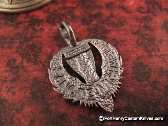 Steel Flame - Mini Sancte Michael Pendant - Sterling - Image 4
