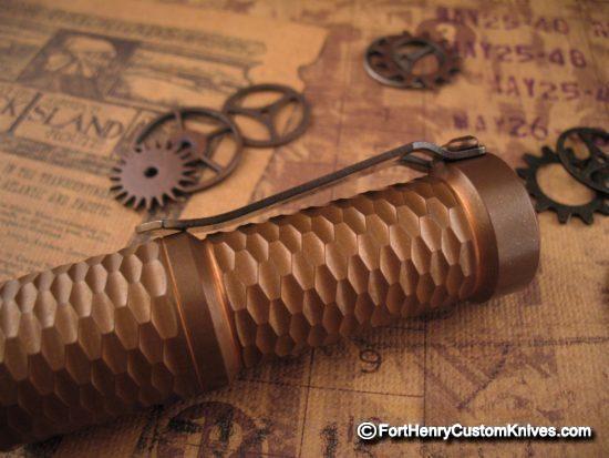 Hanko Machine Works - Copper Gunner Grip Trident - Steel Flame Clip - Image 3