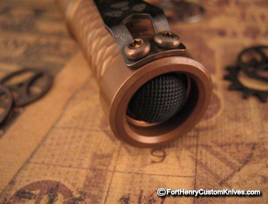 Hanko Machine Works - Copper Gunner Grip Trident - Steel Flame Clip - Image 5
