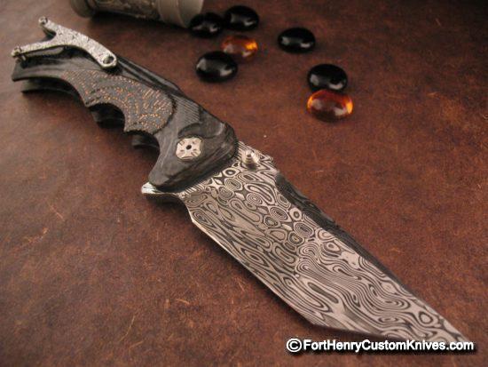 Brian Tighe  - Presentation Tighe Fighter Flipper - Damasteel - Image 8