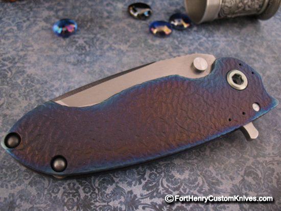 DireWare - V-5 Solo Non-Recurve Flipper - Hammered Titanium - Image 2