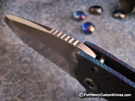 DireWare - V-5 Solo Non-Recurve Flipper - Hammered Titanium - Image 5