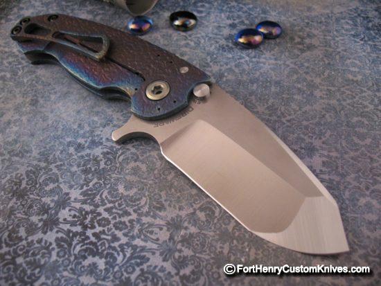 DireWare - V-5 Solo Non-Recurve Flipper - Hammered Titanium - Image 8