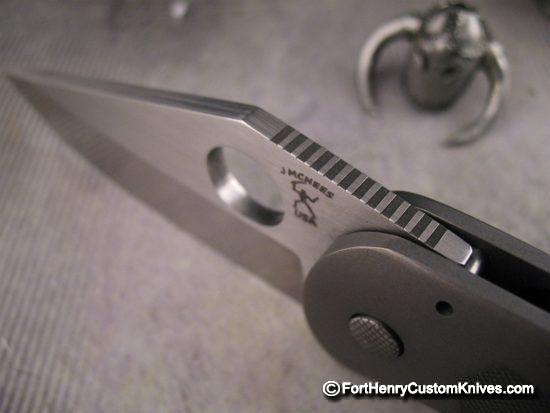 Mcnees Custom Knives - Dixon Tanto Framelock - Modified Tanto - Image 6