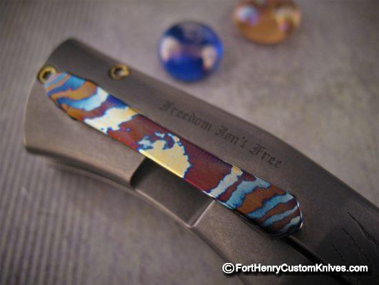 Michael Zieba / Jason Knight - Mini-S5 Freedom - Timascus Clip - Image 7