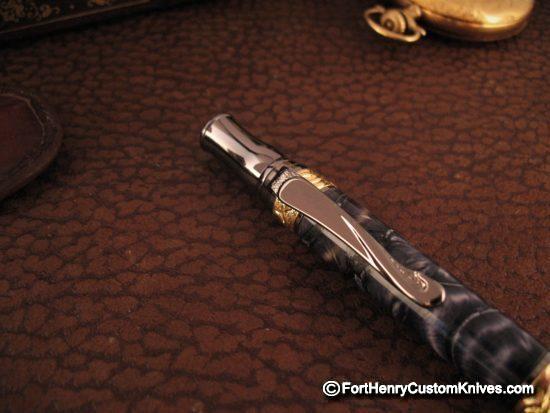 Courtney Turnage - Custom Mammoth Tooth Pen - Free Leather Sheath - Image 3