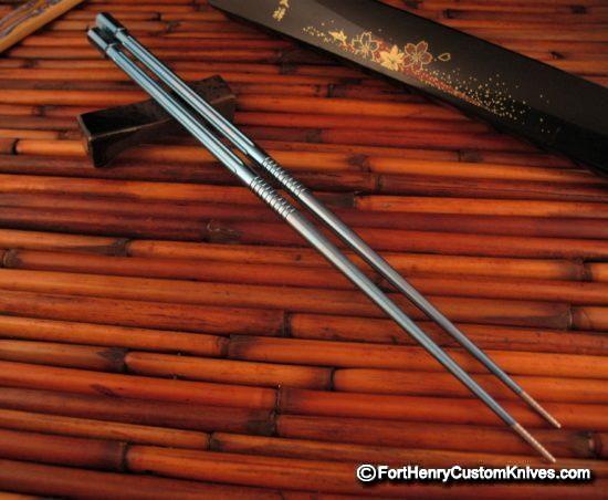 Steve Kelly - Ti Sushi Chopsticks - Custom Anodized Titanium