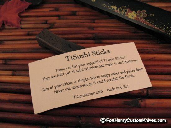 Steve Kelly - Ti Sushi Chopsticks - Titanium - Image 9