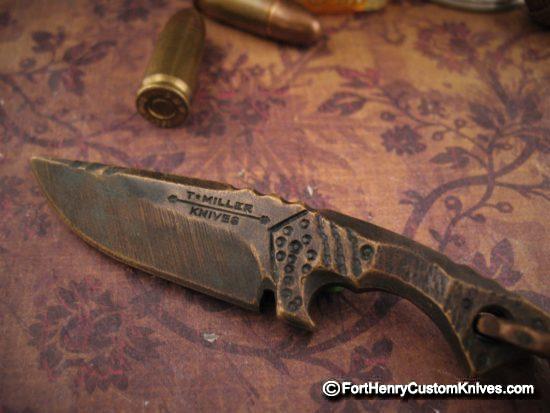 Miller Bros. Blades - Custom Brass Knife Pendant / Bottle Opener - Image 3