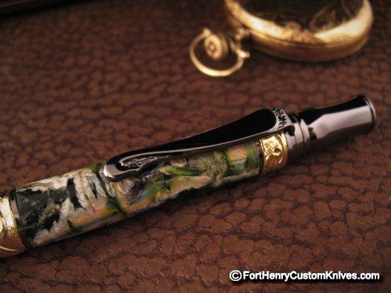 Courtney Turnage - Custom Mammoth Tooth Pen - Free Leather Sheath - Image 4