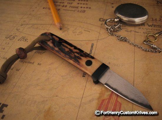 Hiroaki Ohta - Gentleman's Stag Belt Knife - San Mai - Image 5