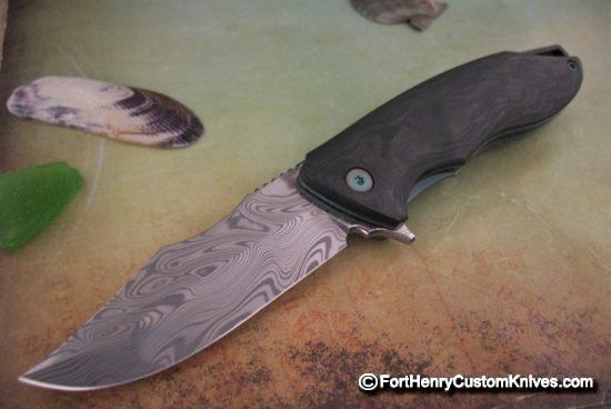 Michael Zieba - S7 - Marble Carbon Fiber - Damasteel Choice - Image 3