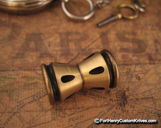 Dawson Machine Craft - Jumbo Brass Spool Lanyard Bead - Image 3