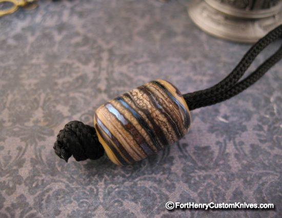 Igor Potapov - Fused Glass Lanyard Bead - Mosaic - Image 3