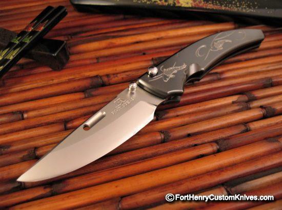 Rockstead Knives NEW Model Shu (Koi) Titanium Mirror Polished DLC