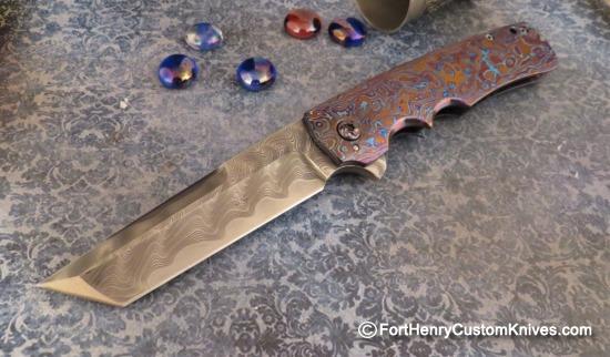 Jason Clark - Full Dress Tanto Flipper - Solid Timascus
