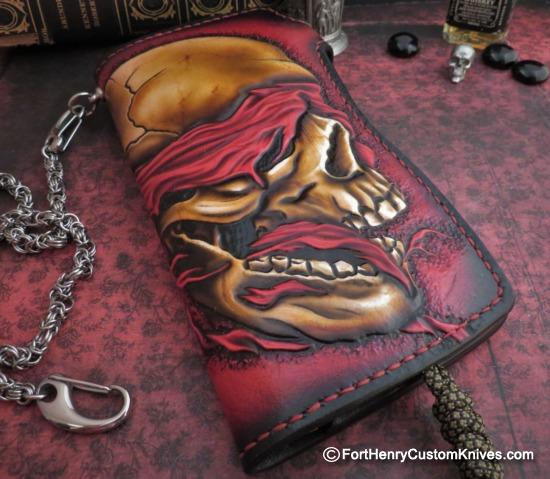 Winter War Chief Nomad Series 2- 7-3/4 Custom Leather Long Wallet And  Accessories