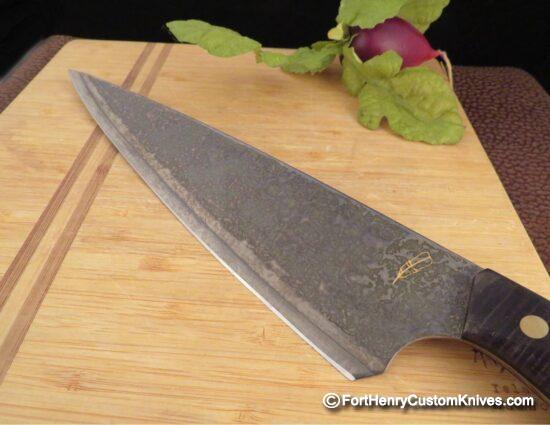 ZIEBA - Presentation Custom Chef knife - Hand Forged - San Mai - Image 2