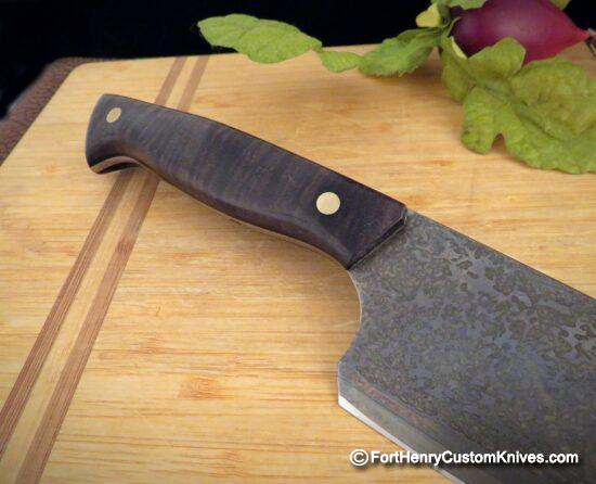 ZIEBA - Presentation Custom Chef knife - Hand Forged - San Mai - Image 4