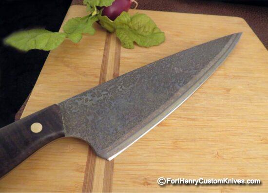 ZIEBA - Presentation Custom Chef knife - Hand Forged - San Mai - Image 6