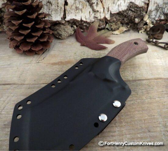 LKW Knives - Custom Survival Butcher - Burlap Micarta - Image 6