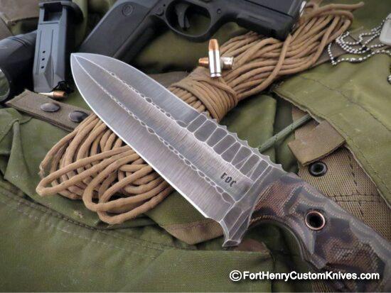 Ken Vehikite / Black Roc Knives - NEW Model - Custom Trencher Python - Image 5