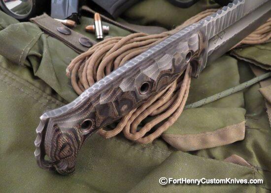 Ken Vehikite / Black Roc Knives - NEW Model - Custom Trencher Python - Image 4