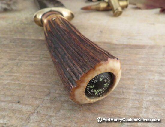 Jim Behring ~ Treeman Knives - Fox River Hunter - Amber Sambar Stag - Image 5