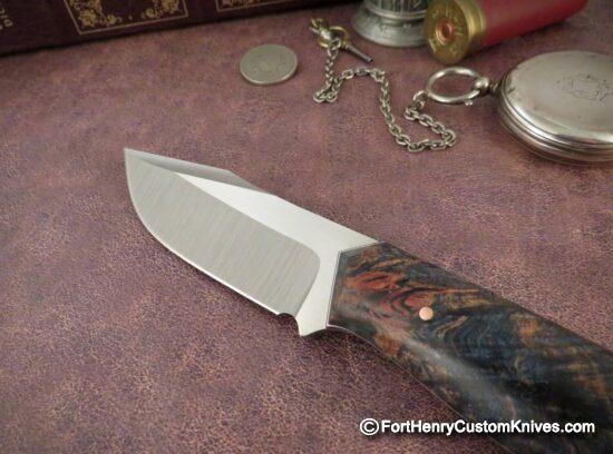 Joshua Gallardo Knives -  Custom Pocket Buddy - Maple Burl - Image 2