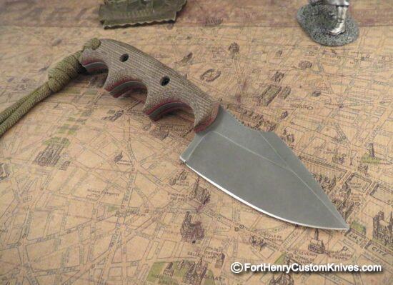 Alan Folts - Custom Harpoon Minimalist - Green Micarta - Image 4